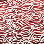Metallic Red Animal Print Paper Napkin - (Pack of 20)