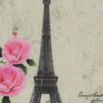 Eiffel Tower Print Paper Napkin - (Pack of 20)