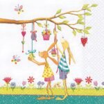 Decoupage Paper Napkins - Bunnies Print (4 Sheets)