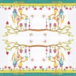 Decoupage Paper Napkins - Bunnies Print (4 Sheets)
