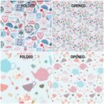 Decoupage Paper Napkins - Cups and Icons Print (4 Sheets)