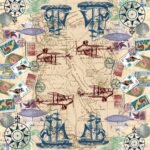 Decoupage Paper Napkins - Transport Print B (4 Sheets)