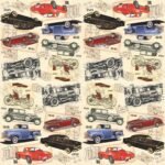 Decoupage Paper Napkins - Transport Print B (4 Sheets)