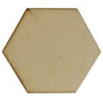 Coaster with Stand MDF Hexagon 6Pcs Set (for Craft/Activity/Decoupage/Painting/DIY)