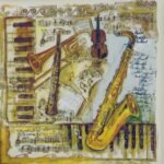 Decoupage Paper Napkins - Music Theme (4 Sheets)