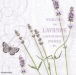 Decoupage Paper Napkins - Lavendar Theme (4 Sheets)