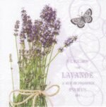 Decoupage Paper Napkins - Lavendar Theme (4 Sheets)