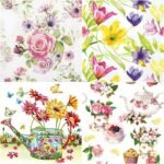 Decoupage Paper Napkins - Floral G (4 Sheets)