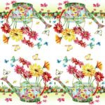 Decoupage Paper Napkins - Floral G (4 Sheets)