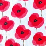 Floral Poppy Red Paper Napkin - (Pack of 20)
