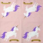 Unicorn Pink Paper Napkin - (Pack of 20)