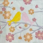 Bird Print Pastel Paper Napkin - (Pack of 20)