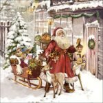 Decoupage Paper Napkins - Christmas Visit