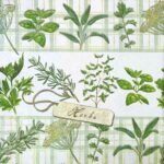 Decoupage Paper Napkins - Green Leaves B (4 Sheets)