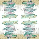 Decoupage Paper Napkins - Beach Theme (4 Sheets)