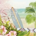 Decoupage Paper Napkins - Beach Theme (4 Sheets)