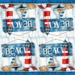Decoupage Paper Napkins - Beach Theme (4 Sheets)