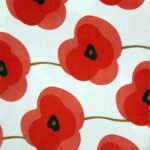 Breakfast / Cocktail Paper Napkin -Red Flower Print - (Pack of 20)