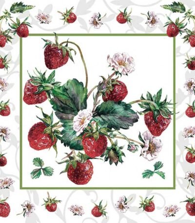 Decoupage Paper Napkins - Fresh Strawberries
