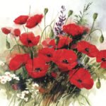 Decoupage Paper Napkins - Floral J10 (4 Sheets)