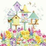 Decoupage Paper Napkins - Bird Print 9 (4 Sheets)