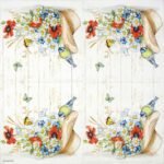 Decoupage Paper Napkins - Bird Print 9 (4 Sheets)