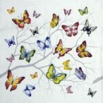 Decoupage Paper Napkins - Butterflies 5 (4 Sheets)