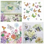 Decoupage Paper Napkins - Butterflies 5 (4 Sheets)
