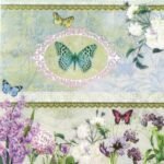 Decoupage Paper Napkins - Butterfly Medallion
