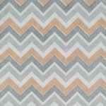 Chevron Peach & Grey Paper Napkin - (Pack of 20)