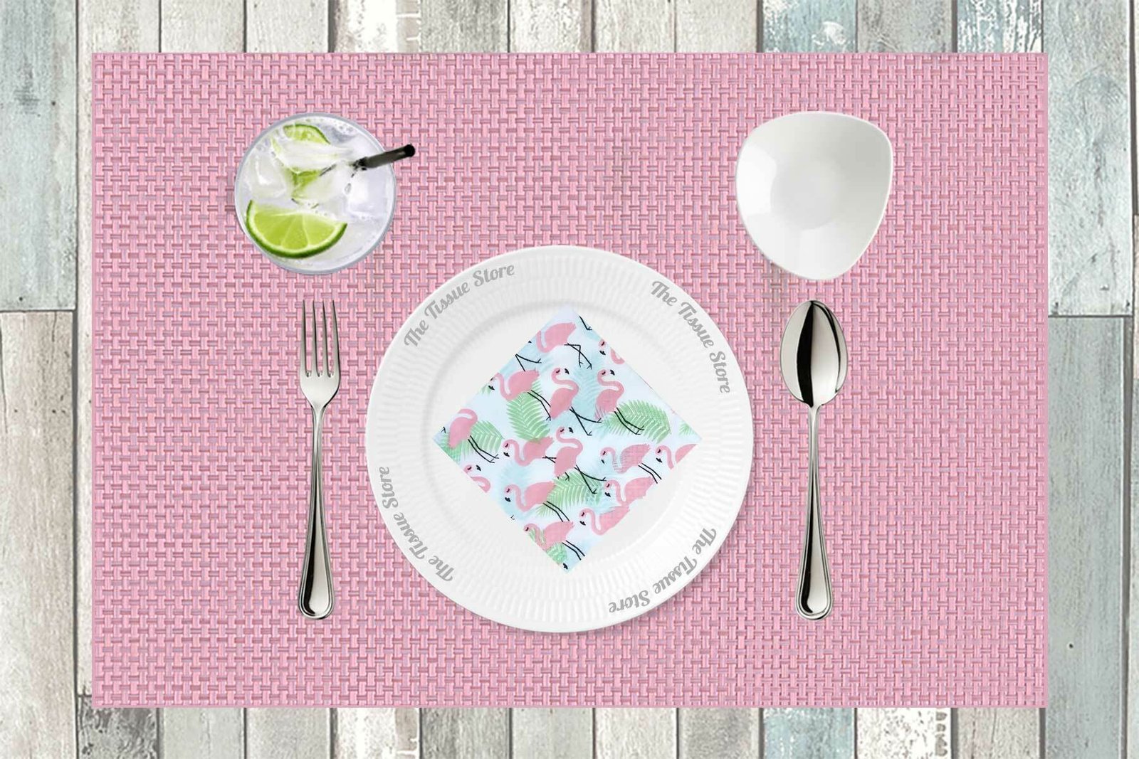 Breakfast / Cocktail Paper Napkin - Flamingo- (Pack of 20) - The Tissue Store Breakfast / Cocktail Paper Napkin - Flamingo- (Pack of 20)