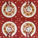 Christmas Print Paper Napkin Red & Gold - (Pack of 20)