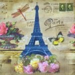 Decoupage Paper Napkins - Eiffel Tower