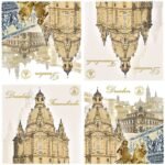 Decoupage Paper Napkins - Dresden