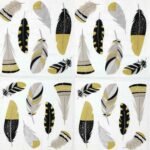Decoupage Paper Napkins - Feathers