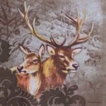 Decoupage Paper Napkins - Deer's