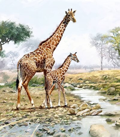 Decoupage Paper Napkins - Giraffes