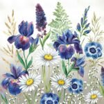 Decoupage Paper Napkins - Floral 12 (4 Sheets)