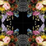 Decoupage Paper Napkins - Still Life Bouquet Black
