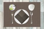 Light Brown Selfprint Paper Napkin - (Pack of 50)