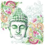 Decoupage Paper Napkins - Buddha Green