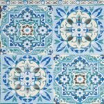 Decoupage Paper Napkins - Tiles Green