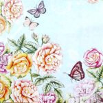 Decoupage Paper Napkins - Botanical Garden Sky Blue