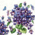 Decoupage Paper Napkins - Viola Violet