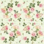 Decoupage Paper Napkins - Floral Rosie Rose Green