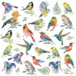 Decoupage Paper Napkins - Birds Vote