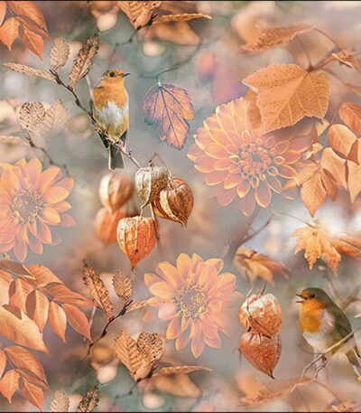 Decoupage Paper Napkins - Orange Autumn