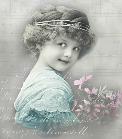 Decoupage Paper Napkins - Turquoise Girl