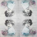 Decoupage Paper Napkins - Turquoise Girl