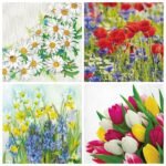 Decoupage Paper Napkins - Floral 19 (4 Sheets)